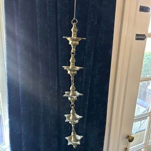 Solid Brass Hanging Oil Lamp